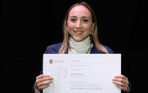 La dottoressa Iris Di Rienzo, diplomata SSAS nella Classe di Scienze Umanistiche